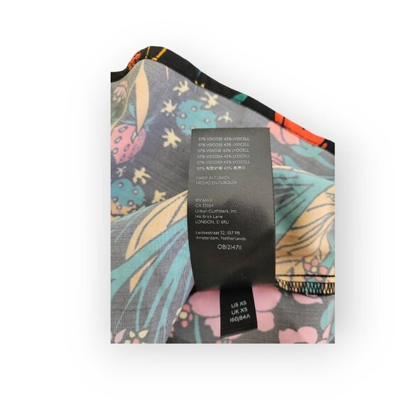 Free People Boho Mod Mini Dress NWT XS Black - Picture 10 of 16